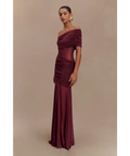 Meshki Dallas One Shoulder Burgundy size 10 - 10 / Red - Dresses