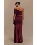 Meshki Dallas One Shoulder Burgundy Size AU 8 - 8 / Red - Dresses