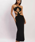 Meshki Eden Halter Dress - 6 / Black - Dresses