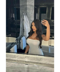Meshki ‘Friya’ Strapless White Yarn Midi - S / White - Dresses