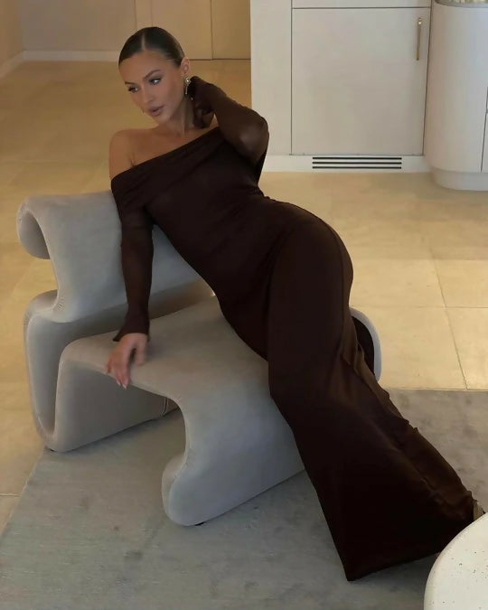 Meshki Josie Dress Brown - 8 / Brown - Dresses