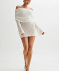 Meshki Marisol Mini Dress Ivory - 10 / White - Dresses