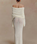 Meshki Marisol Off Shoulder Maxi Dress - 8 / White - Dresses