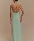 MESHKI Rosalia Cowl Neck Maxi - 8 / Green - Dresses