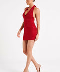 Meshki Seina Diamante Vermillion Mini Dress - 6 / Red - Dresses