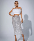 Passion For Fashion Diamante Set  Top and Skirt.