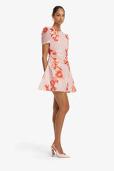 Leo Lin Elyse Short Sleeve Mini Dress - Magnolia Print view 2