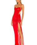 Michael Costello X Revolve Follie Gown in Red - 8 / Red - Dresses