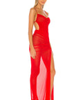 Michael Costello X Revolve Follie Gown in Red - 8 / Red - Dresses