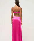 Michael Lo Sordo Luna Crystalline Midi Dress - 8 / Pink - Dresses