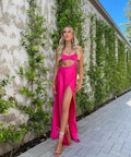 Michael Lo Sordo Symic Crystalline Luna Dress in Pink - 8 / Pink - Dresses