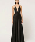 Michael Lo Sordo Tash Black Gown - Size 10 - Dresses