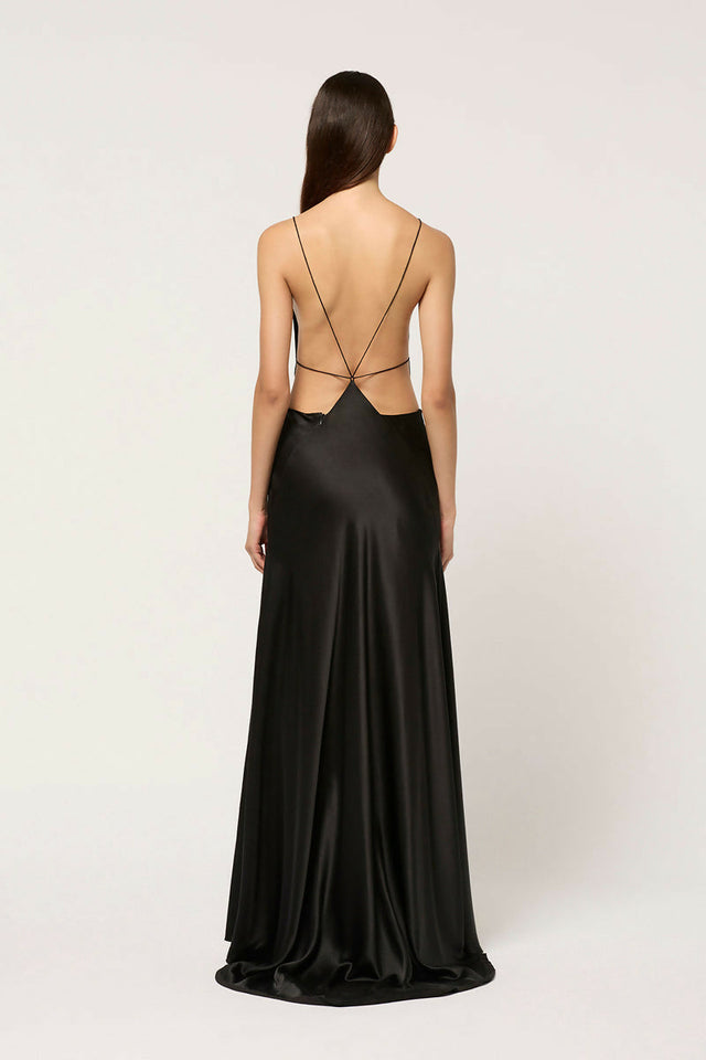 Michael Lo Sordo Tash Black Gown - Size 10 - Dresses
