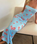 Mila Moda Ixia Midi/Maxi Dress - 8 / Blue - Dresses