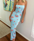 Mila Moda Ixia Midi/Maxi Dress - 8 / Blue - Dresses