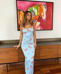 Mila Moda Ixia Midi/Maxi Dress - 8 / Blue - Dresses