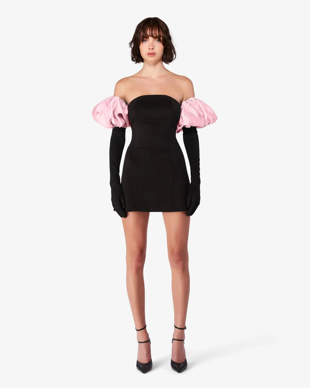 Miscreants Cupid Dress, Gloves & Baby Pink Puffs  Dress.