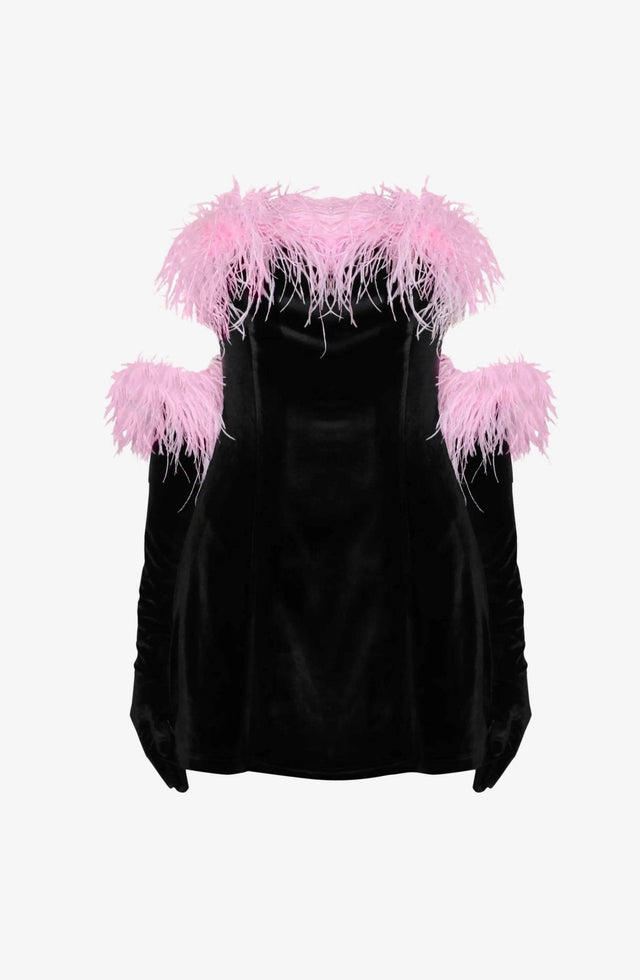Miscreants - Miscreants Cupid Dress & Gloves in Pink