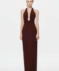Misha Alusia Maxi Dress - Red Wine - 10 / Red - Dresses