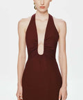 Misha Alusia Maxi Dress - Red Wine - 10 / Red - Dresses