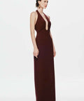 Misha Alusia Maxi Dress - Red Wine - 10 / Red - Dresses