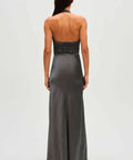 Misha Celine Maxi Pewter - 8 / Grey - Dresses