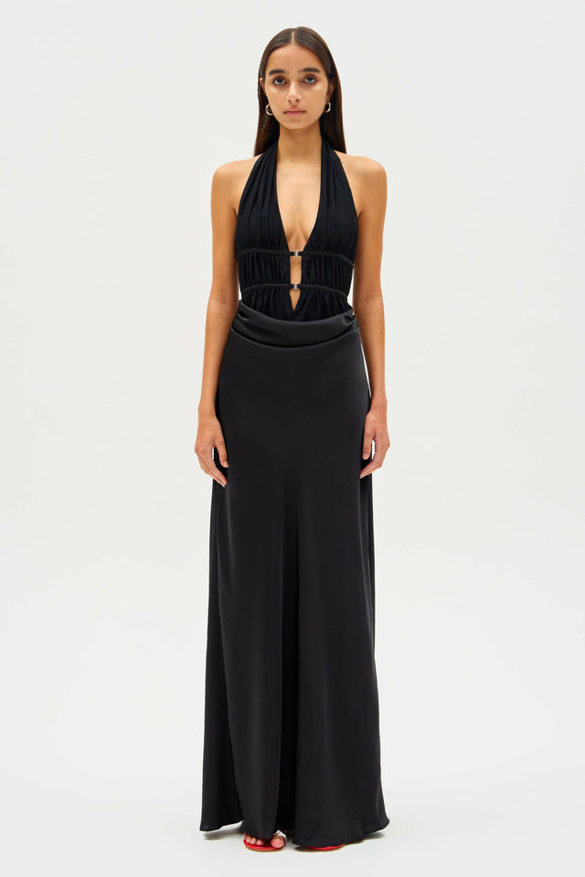 CELINE_SATIN_MAXI_DRESS_BLACK_1