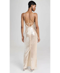 Misha Collection Allegra Sequin Maxi Dress Champagne Size 8 - 8 / Pink - Dresses