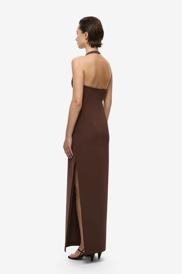Misha Collection Alusia Dress - 8 / Brown - Dresses