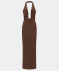 Misha Collection Alusia Dress - 8 / Brown - Dresses