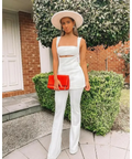 Misha Collection Costanza Jumpsuit - 8 / White - Jumpsuits