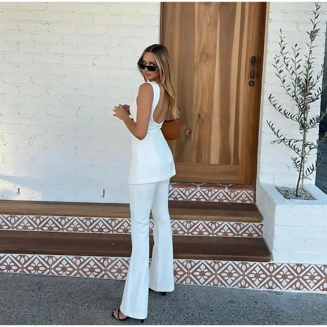 Misha Collection Costanza Jumpsuit - 8 / White - Jumpsuits