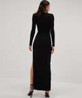 Misha Collection Edita Slinky Jersey Gown - 8 / Black - Dresses