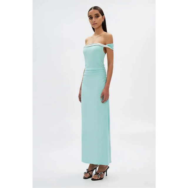 Misha Collection Georgina Jersey Dress Aqua Size AU 6 - 6 / Blue - Dresses