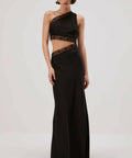 Misha Collection Jillian Silk Maxi Dress in Black - Dresses