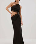 Misha Collection Jillian Silk Maxi Dress in Black - Dresses