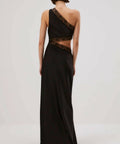 Misha Collection Jillian Silk Maxi Dress in Black - Dresses