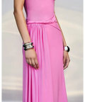 Misha Collection Sisal Maxi Dress Pink Size 10 - 10 / Pink - Dresses