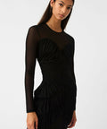 Misha Collection Talitha Fine Mesh Maxi Dress - 8 / Black - Dresses