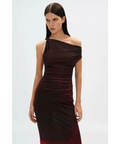 Misha Collection The Nyra Mesh Gown Venus Print Size AU 6 - 6 / Red - Dresses