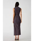 Misha Collection Tillie Mesh Midi Dress in Slate Size AU 8 - 8 / Gray - Dresses