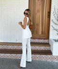 Misha Costanza Bonded Crepe Jumpsuit - Jumpsuits