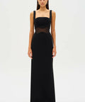 JAS24DR062_Damita_Bonded_Crepe_Maxi_Dress_Black_2