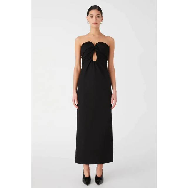 Misha Dani Strapless Maxi Dress in Black Size 10 - 10 / Black - Dresses