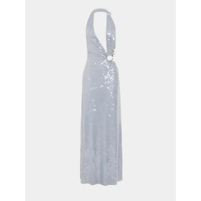 MISHA Devon Sequin Dress Cloud Blue Size S/AU8 - 8 / Cloud Blue - Dresses