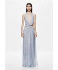 MISHA Devon Sequin Dress Cloud Blue Size S/AU8 - 8 / Cloud Blue - Dresses