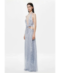 MISHA Devon Sequin Dress Cloud Blue Size S/AU8 - 8 / Cloud Blue - Dresses