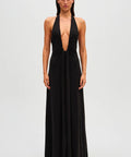 Misha Jennifer Cupro Gown Black - 8 / Black - Dresses