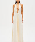 Misha Jennifer Cupro Gown Ivory - 8 / White - Dresses