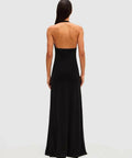 MISHA Jennifer Cupro Maxi Dress - 6 / Black - Dresses